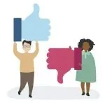 people with thumbs up