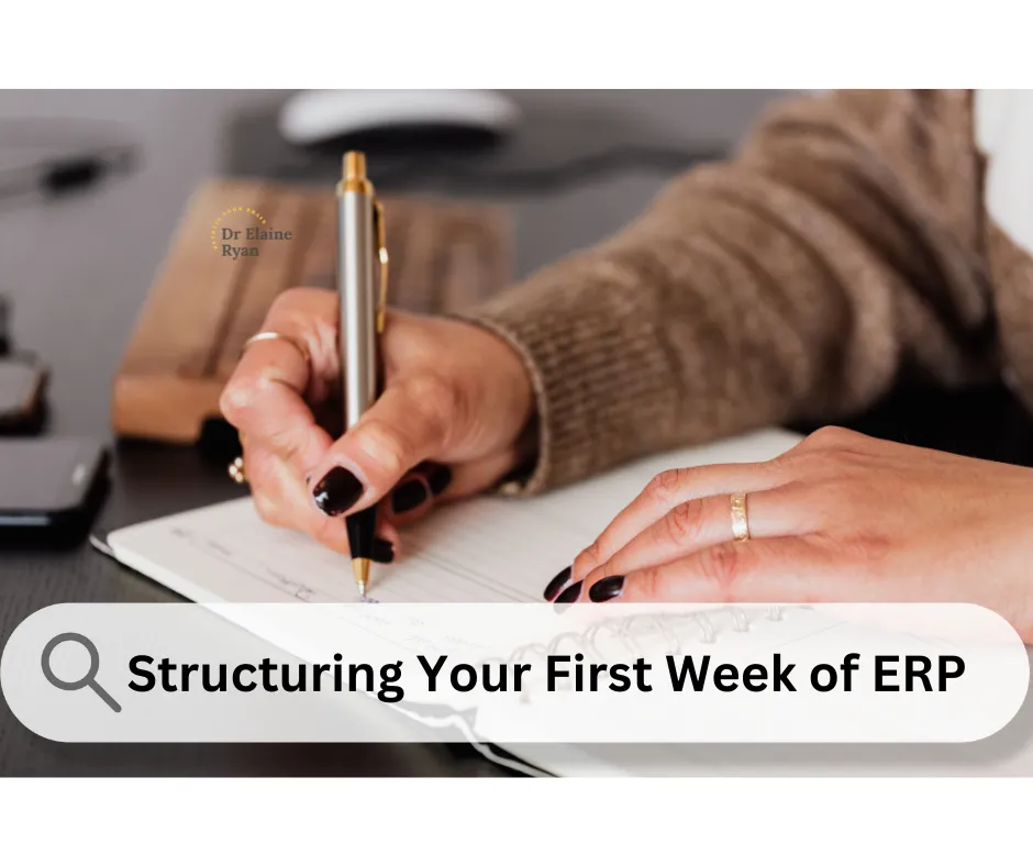 Woman writing Structuring Your First Week of ERP