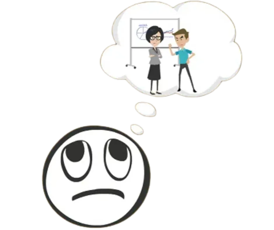 thought bubble showing anxiety thought thought bubble showing anxiety thought