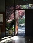 Open doorway to a quiet patio, illustrating the first steps in agoraphobia recovery from home